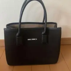 MONO COMME CA ブラックトートバッグ