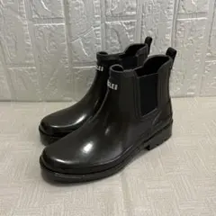 AIGLE☆レインブーツ38(24cm)☆ダークブラウン☆サイドゴア