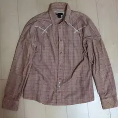 DIESEL チェック柄 長袖シャツ L