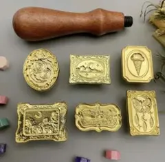 テ*ラ様 新品 シーリングスタンプセット 6個＋ハンドルセット