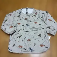 t e d d y様専用お食事エプロン　男の子　長袖　ポケット付きベビースモック