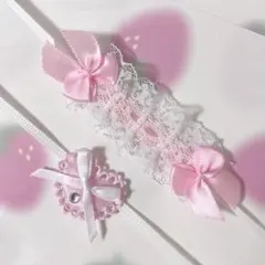 ハンドメイド 10cm ぬい服 ヘッドドレス 前掛け