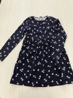 H&M 8-10Y ワンピース　ネイビー　キッズ