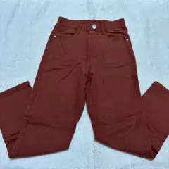 ストレッチ 長ズボン 茶色 130