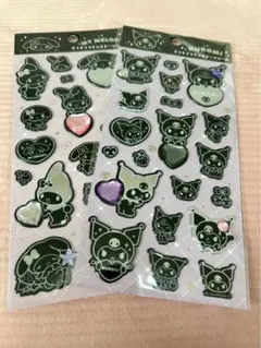 《正規品》サンリオ　キラキララインストーンシール　モノクロシリーズ