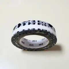 mt 黒 ドット 水玉 エムティー カモ井加工紙 廃盤マステ 廃盤 KAMOI