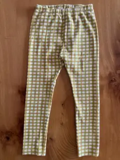 UNIQLO レギンス パンツ マスタードチェック柄 110cm