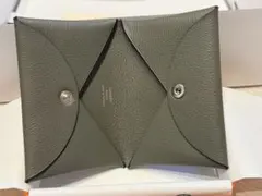 エルメス　カードケース　カルヴィ　グリ・メイヤー