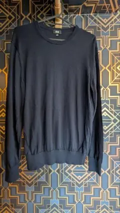 UNIQLO　メリノクルーネックセーター ネイビー　　M