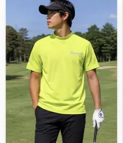 BEAMS GOLF モックネックシャツ ネオンイエロー M - メルカリ