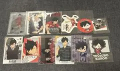 ハイキュー 黒尾鉄朗セット カード ブロマイド ステッカー シール