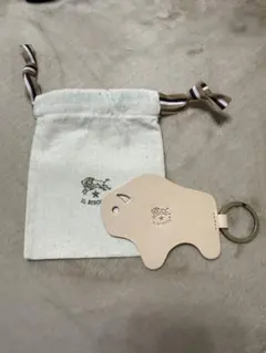 IL BISONTE バッファロー型キーホルダー