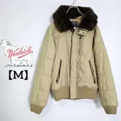 【雰囲気抜群】ウールリッチ 襟ボア 中綿ジャケット 希少ヴィンテージ ※訳ありM