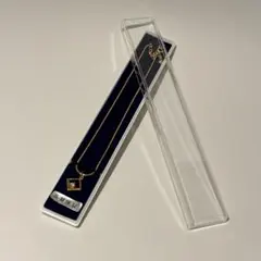 レディース ひし形トップ イエローゴールド ネックレス ジュエリー ケース付き