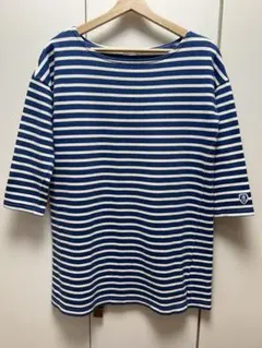 オーシバル　七分袖　バスクカットソー　チュニック　コットン　ボートネック