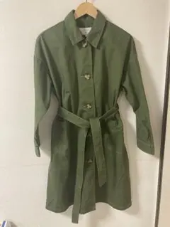 Samansa Mos2 オリーブグリーン トレンチコート