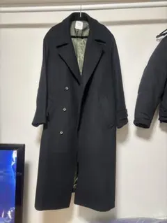 UNITED TOKYO SUPER140S 2way スタンドコート ブラック