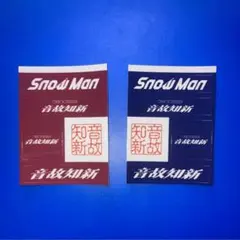 ロゴ　ステッカー　2種　Snow Man 音故知新