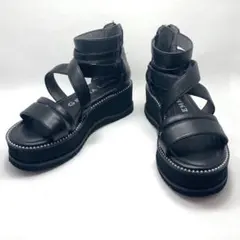 【美品】GEMMA LINN 厚底サンダルウェッジソール クロスストラップのサムネイル