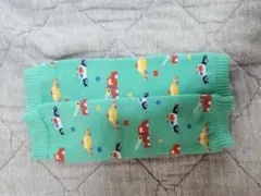 moujonjon ベビーレッグウォーマー 車柄 緑色