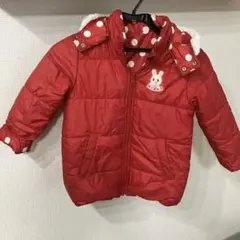 即日発送可　最終価格　ミキハウス　フード付き　リバーシブルダウン　110