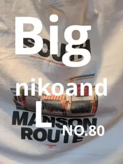 niko and ... Tシャツ ホワイト L NO.80