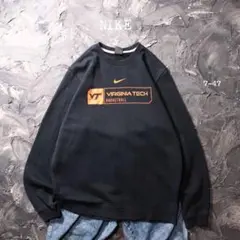 NIKE トレーナー バージニア工科大学　バスケ　ブラック
