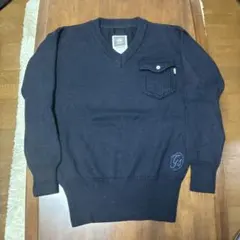 G-STAR RAW Vネック ニットセーター ネイビー M