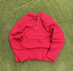 90s old uniqlo ヘンリーネック　トレーナー　y2k 短丈