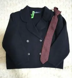 美品 familiar 冬ジャケット ネイビー ネクタイ クリーニング済み 日本