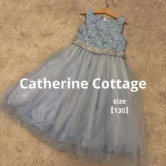 未使用✨Catherine Cottage水色ビジュードレス サイズ【130】