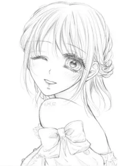 手描きイラスト オリジナルイラスト アナログイラスト 創作イラスト 原画