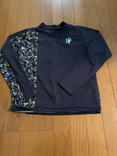 röche フローラル長袖テニスTシャツ　ネイビー　Mサイズのサムネイル