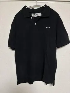 PLAY COMME des GARCONSポロシャツ ブラック - メルカリ