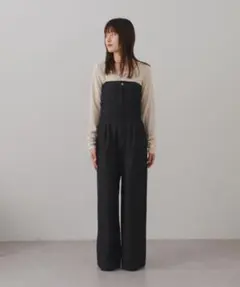 Kastane　デニムベアサロペット　ブラック　サイズ0のサムネイル
