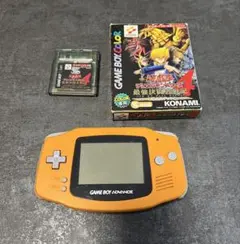 【ジャンク品】ゲームボーイアドバンス　本体 オレンジ ソフト付