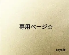 専用ページ☆　　koyo様