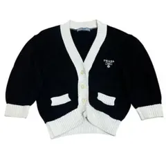 極美品 プラダ 23AW クロップドカーディガン コットン 38 PRADA/プラダ