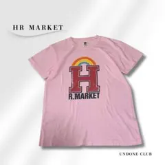 HR MARKET レインボーロゴT 日本製 ピンク Sのサムネイル