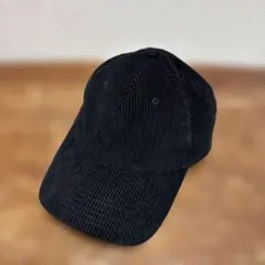 GU コーデュロイキャップ　ブラック