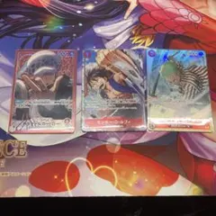 ワンピースカード　ロー　リーダーパラレル　ルフィ　ゾロ　パラレル　蒼海の七傑　赤