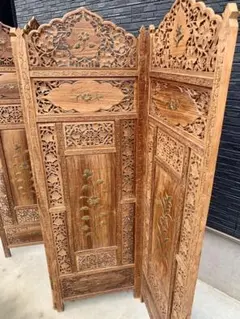 アジアン衝立 ビンテージ品 2026年最新】パーテーション アジアンの人気アイテム - メルカリ