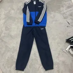adidas ジャージ上下セット 青/黒