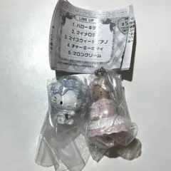 산리오 ときめきフリルマスコット マロンクリーム チャーミーキティ 가챠