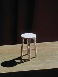 ミニチュア 木製 スツール ハンドメイド