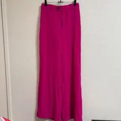 ワイドパンツ ZARA ピンク カジュアルパンツ Sサイズ レディース