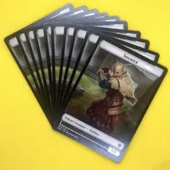 【DMU】兵士トークン 1/1 10枚セット　英語　団結のドミナリア