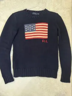 Polo Ralph Lauren アメリカ国旗セーター XS ネイビー