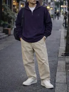 【Polo Ralph Lauren／ハーフジップ スウェット XL】