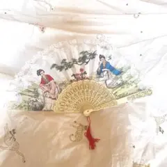 扇子　レース扇子　新品
